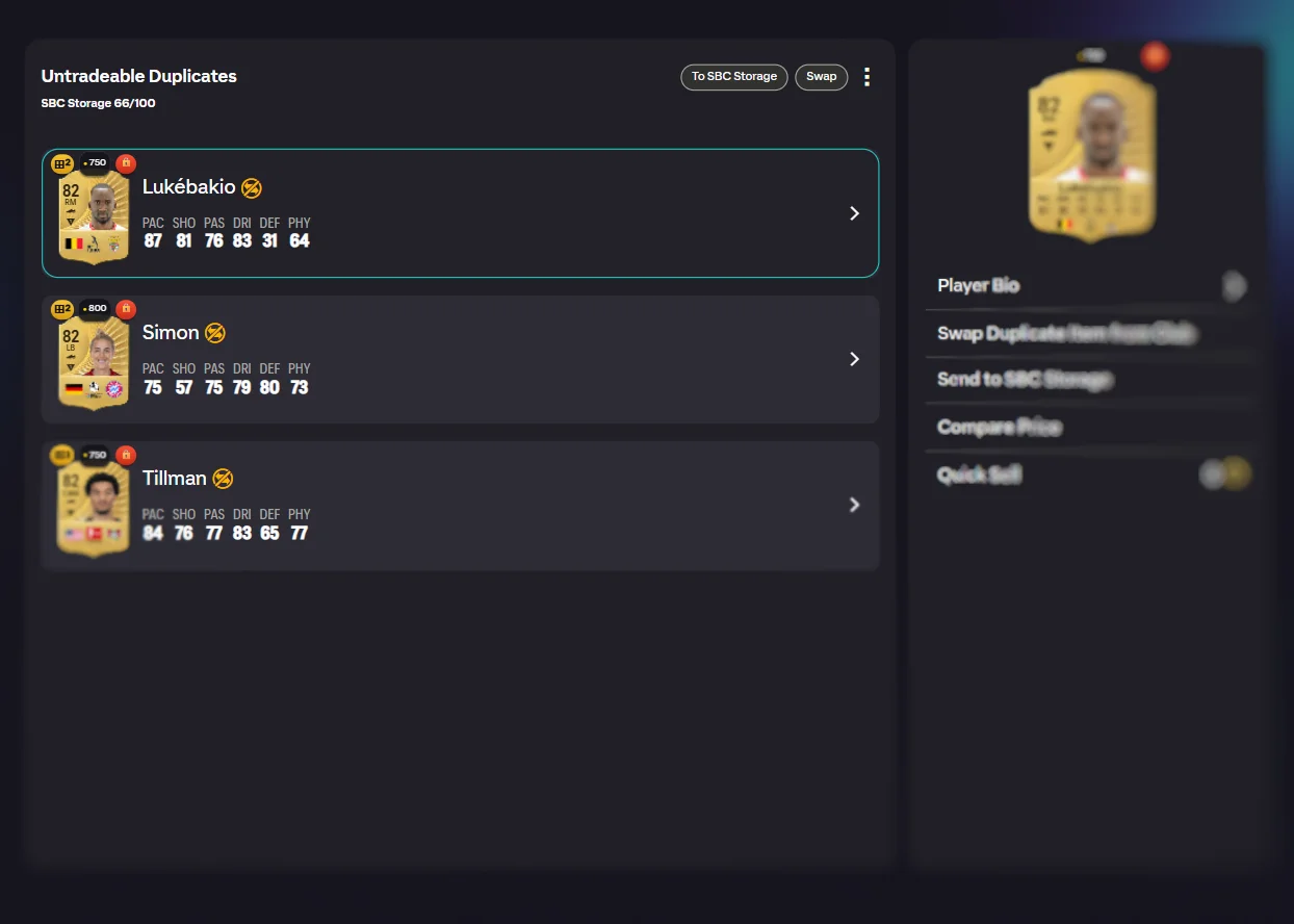 Unassigned pile action buttons