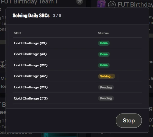 Set solve progress across challenges